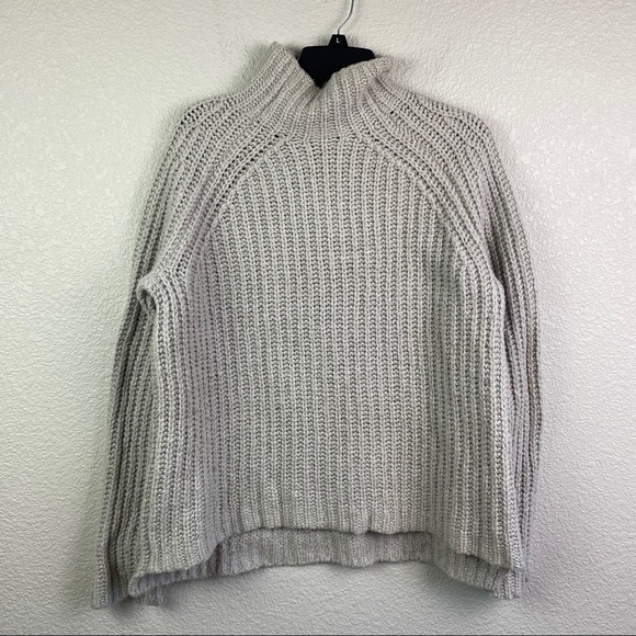 Theory Small Rifonia Beige Turtleneck Sweater - Picture 2 of 10